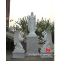 Praying Cemetery Angels Statue With Jessus
